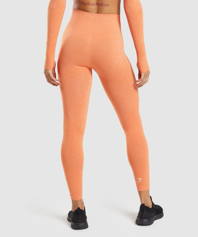 Women's Gymshark Vital Seamless 2.0 Leggings Orange | NZ 4QHTJS